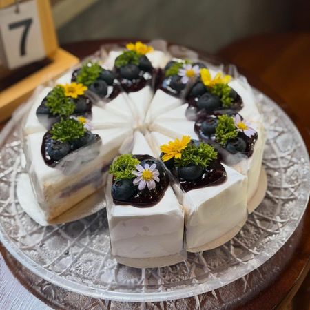Blueberry shortcake · custom birthday cake, Siwara Cafe Takua Pa